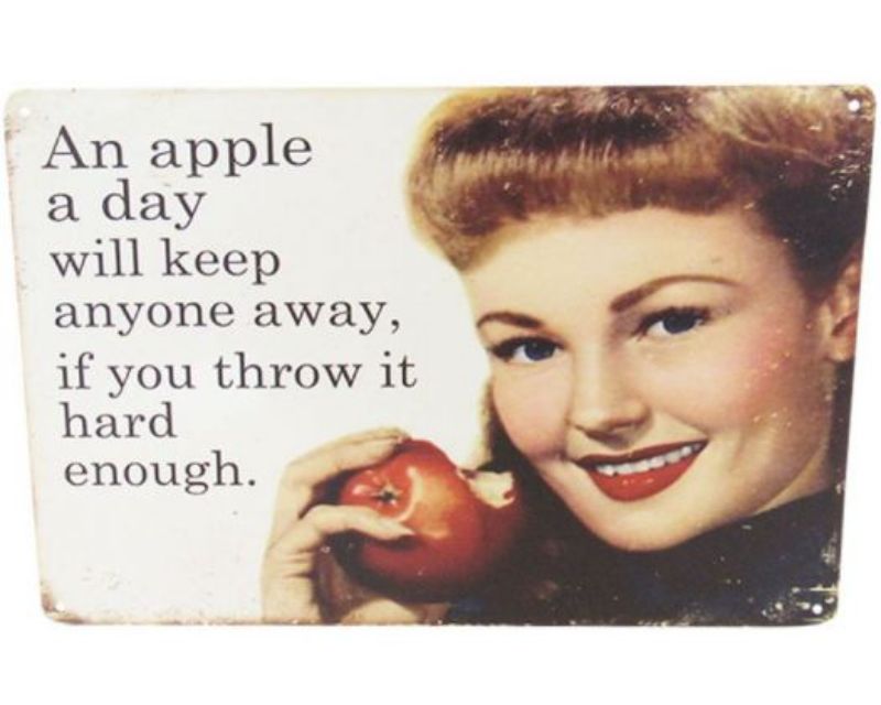 Art Tin Apple Throw
