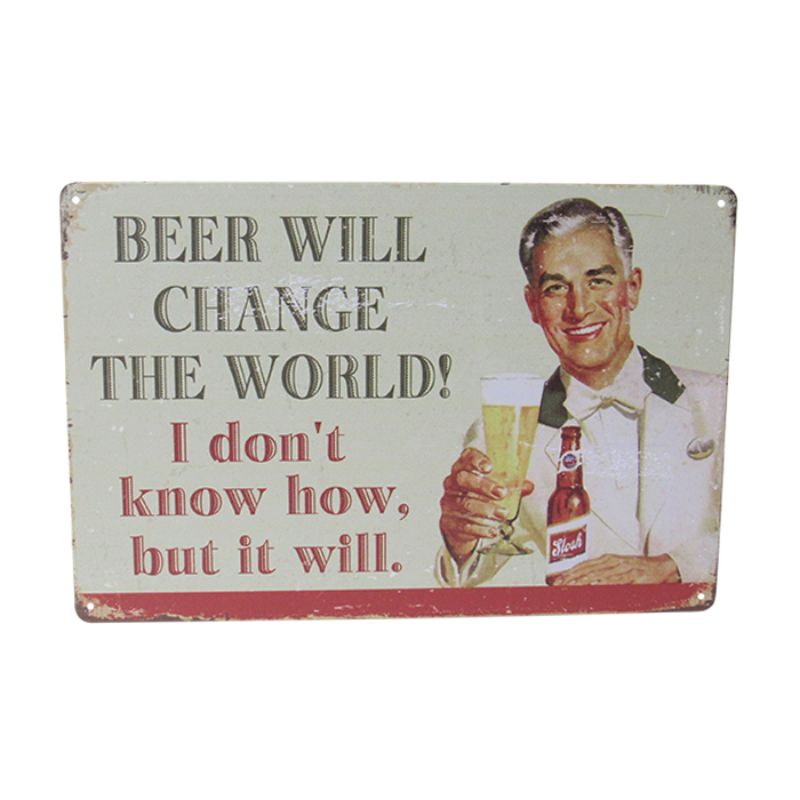 Art Tin - Change World (30cm)