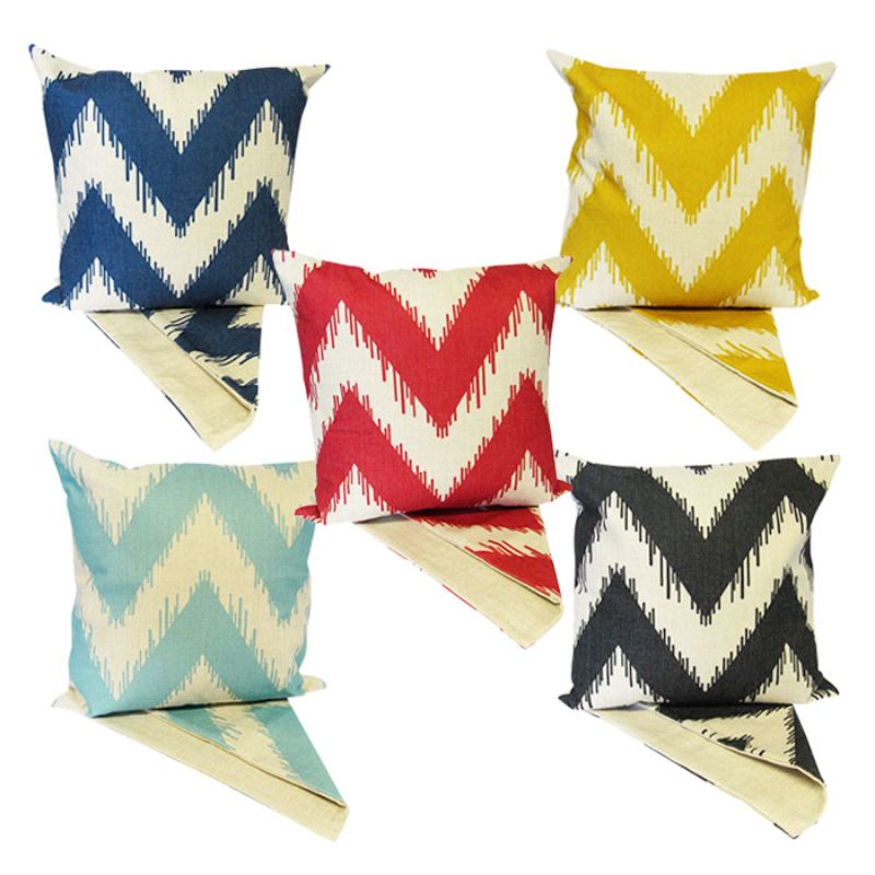 Cushion Cover - Designer ZigZag  44cm (Set of 5 Asstd)