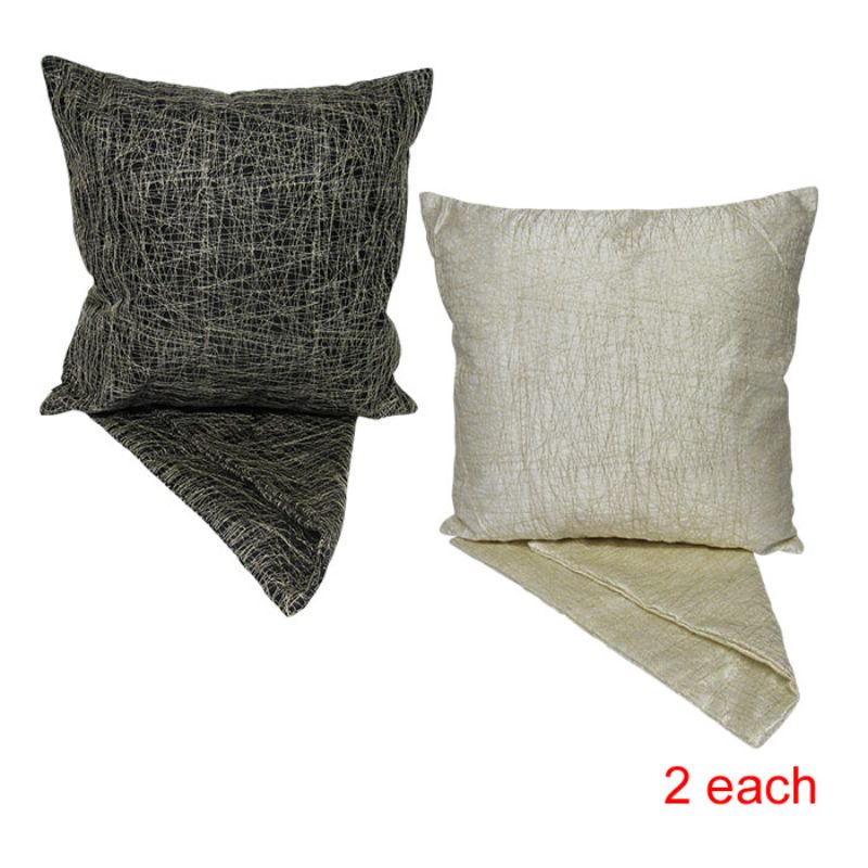 Cushion Cover - Executive Granite  44cm (Set of 4 Asstd)