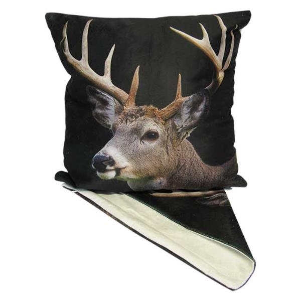 Cushion Cover Plush Stag Night