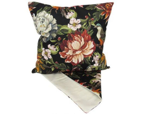 Vibrant peony floral cushion cover, 44x44 cm, perfect for adding elegance to any room decor.