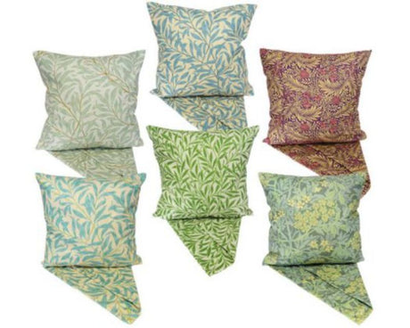 Set of 6 Garden Vines cushion covers, 44x44 cm, featuring vibrant botanical designs for stylish indoor and outdoor decor.