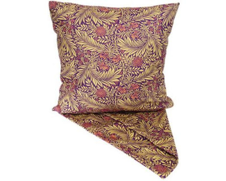 Decorative purple cushion cover featuring garden vines, perfect for adding elegance to sofas and armchairs.