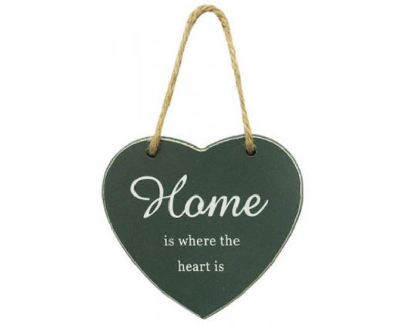 Heart Hanger Home Green