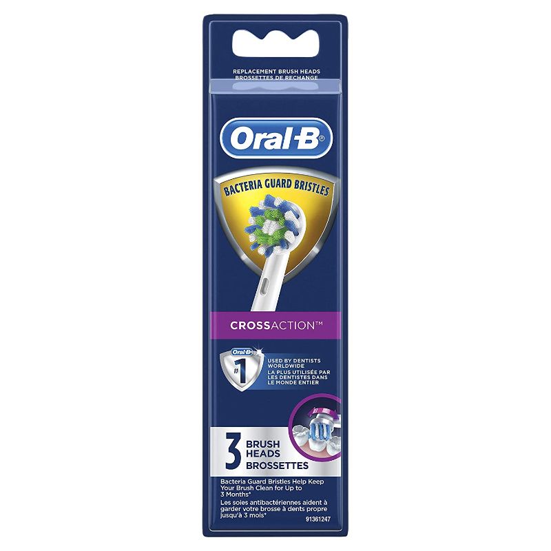 Replacement Toothbrush Heads - Oral-B EB50-3 CROSS ACTION (3pk)