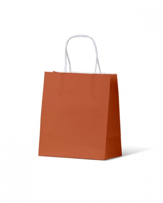 Paper Bags - Earth Collection Burnt Orange Small - 200 units