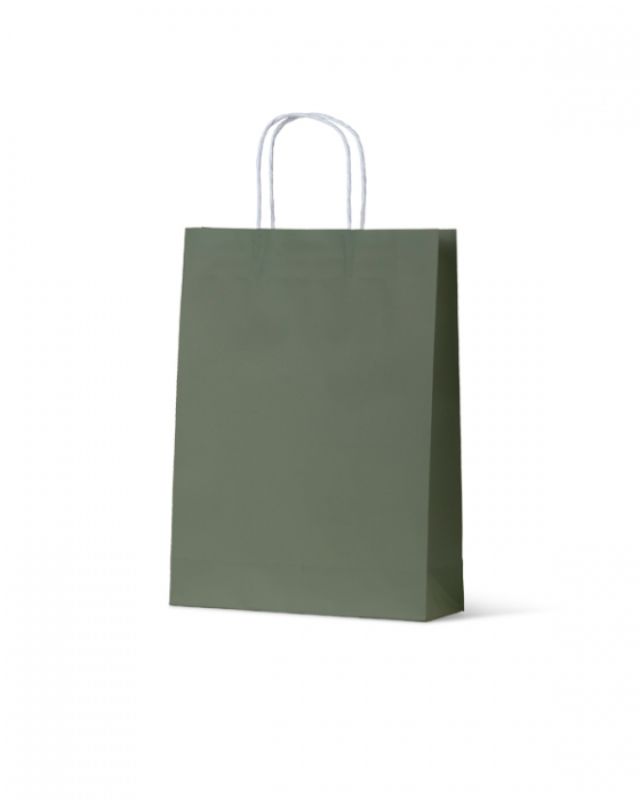 Paper Bags - Earth Collection Earth Green Medium - 200 units