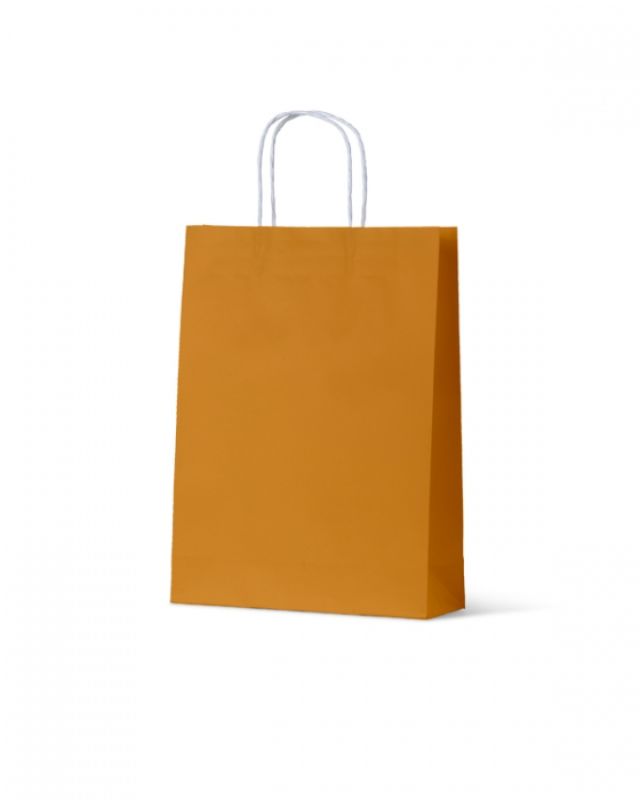 Paper Bags - Earth Collection Mustard Medium - 200 units