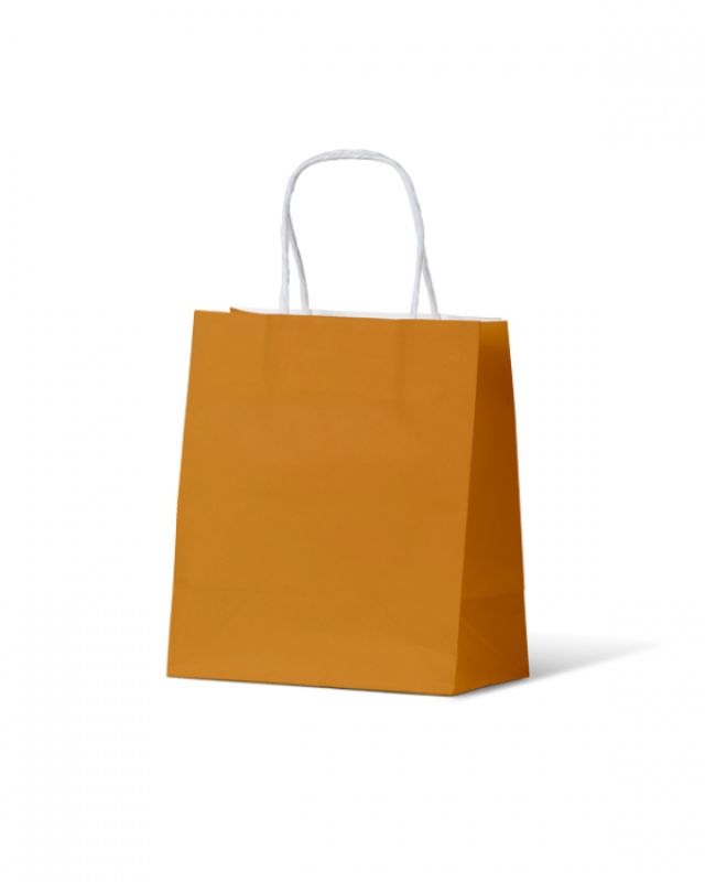 Paper Bags - Earth Collection Mustard Small - 200 units