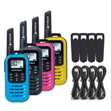 EcoX UHF 0.5W 4 Pk BK Y BL PUR