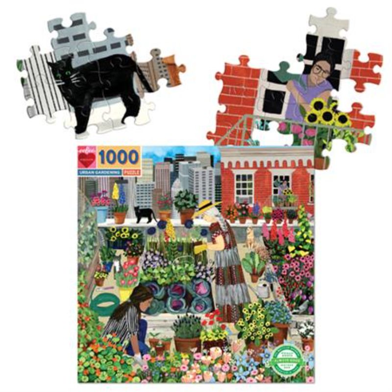 Jigsaw Puzzle - eeBoo Urban Gardening (1000pcs)