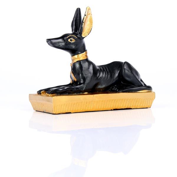 Black & Gold Anubis Recumbent - Set of 6