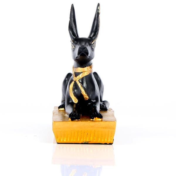 Black & Gold Anubis Recumbent - Set of 6