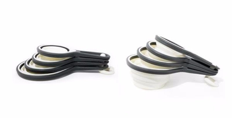 Agee' Kitchen Measuring  Cups 4pc Grey