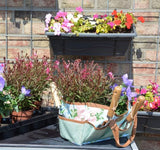 Garden Tool Bag - Rose Print  34 x 17 x 21cm (Set of 2)