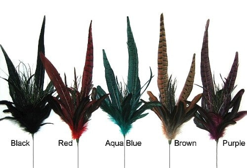 Feather Spray x 6 (Brown)