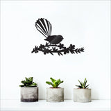 Kiwiana Wall Art - Fantail on Manuka (Small)