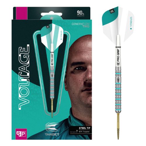 Steel Tip Darts 90% Tungsten 23g - Target Rob Cross Gen 2 Voltage