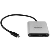 USB 3.0 Multi-Card Reader/Writer with USB-C for SD, microSD, and CompactFlash - Fast Data Transfer