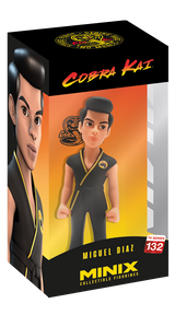 MINIX Cobra Kai Miguel Diaz figurine, 12cm tall, showcasing detailed features of the beloved character from the series.