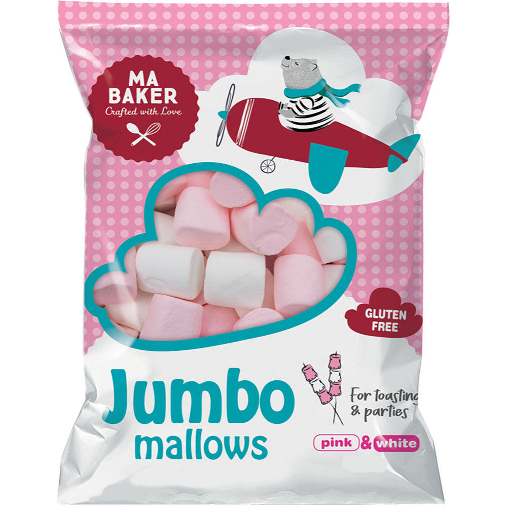 Ma Baker Jumbo Mallows 320g - Pack of 12