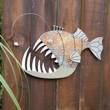 Wall Art - Layered Fish Anglar (530mm)