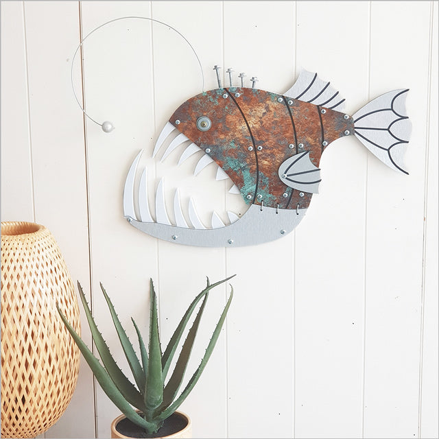 Wall Art - Layered Fish Anglar (530mm)