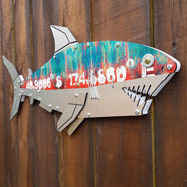 Wall Art - Layered Fish Shark (710mm)