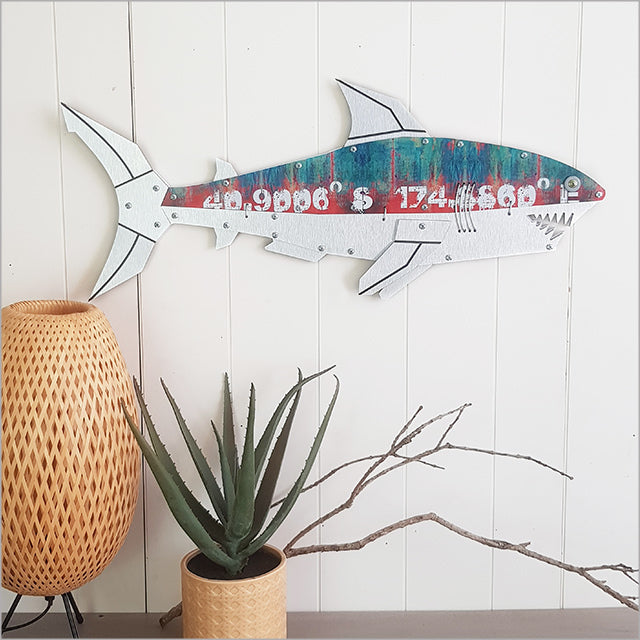 Wall Art - Layered Fish Shark (710mm)