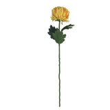 Artificial Flowers - Single Stem Chrysanthemum in Orange 57cmH
