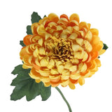 Artificial Flowers - Single Stem Chrysanthemum in Orange 57cmH