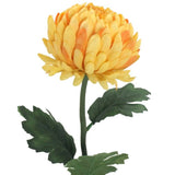 Artificial Flowers - Single Stem Chrysanthemum in Orange 57cmH