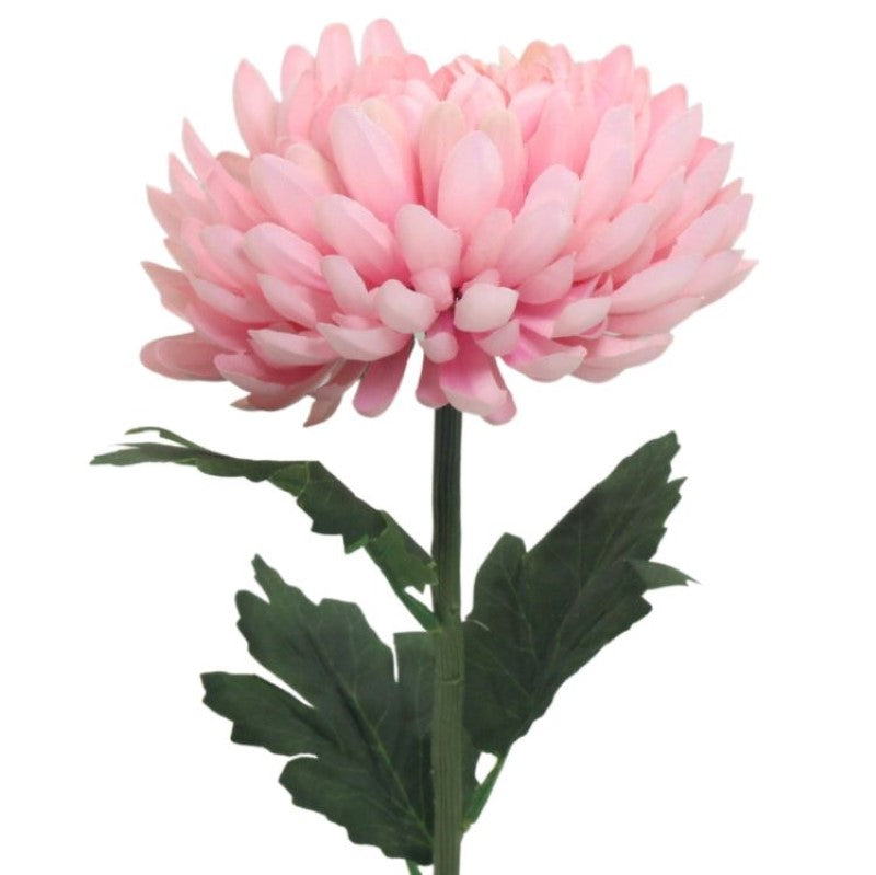 Artificial Flowers - Single Stem Chrysanthemum in Pink 56cmH