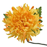 Artificial Flowers - Single Stem Chrysanthemum in Orange 73cmH