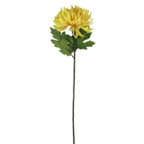 Artificial Flowers - Single Stem Chrysanthemum in Yellow 73cmH