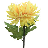 Artificial Flowers - Single Stem Chrysanthemum in Yellow 73cmH