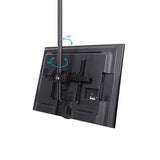 Adjustable Full Motion Ceiling TV Mount for 32-75 Inch Displays - 3.5' to 5' Telescopic Pole