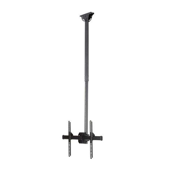 Adjustable Full Motion Ceiling TV Mount for 32-75 Inch Displays - 3.5' to 5' Telescopic Pole