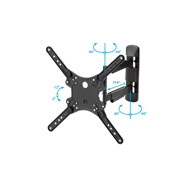 Full Motion Articulating Arm TV Wall Mount for 32 to 55 Inch Flat-Screen TVs - Secure & Flexible