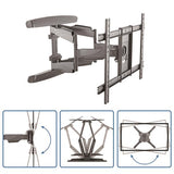 Full Motion Flat-Screen TV Wall Mount - Heavy Duty Steel for 32-70 Inch TVs - 99lb Capacity