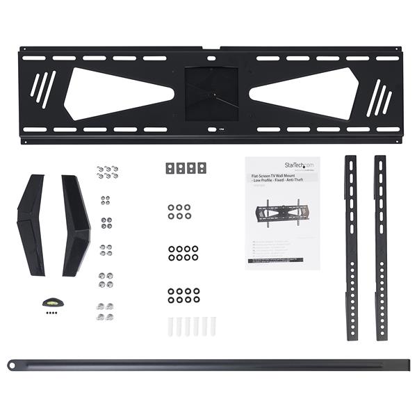 Durable Low Profile Flat-Screen TV Wall Mount for 37" to 70" TVs - Anti-Theft & Fixed Design