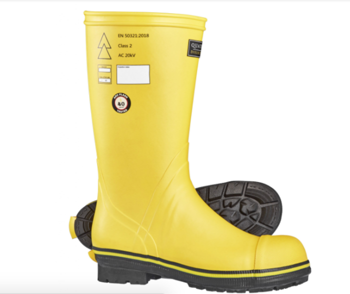 Safety Gumboots - Quatro Dielectric Knee (UK 6)