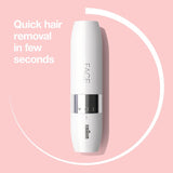 Face Mini Hair Remover - Braun FS1000 with Smartlight (White)