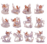 Figures - Lilac Glitter Flower Fairy & Unicorn World (Set of 12 Assorted)