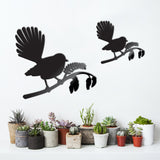 Kiwiana Wall Art - Fantail on Kowhai