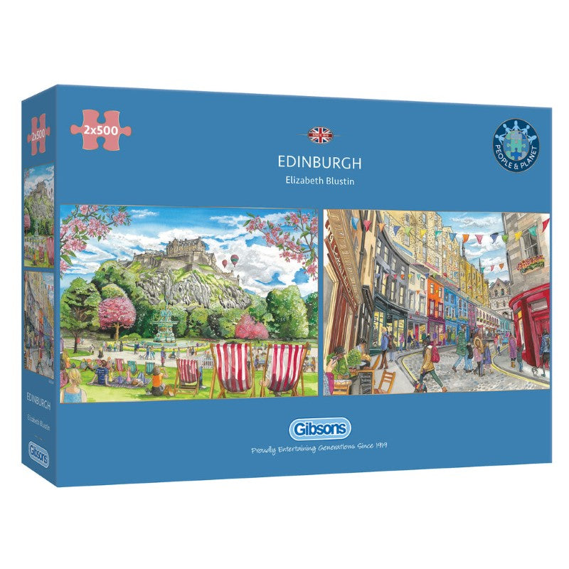 Jigsaw Puzzle - GIBSONS EDINBURGH (2 X 500PC)