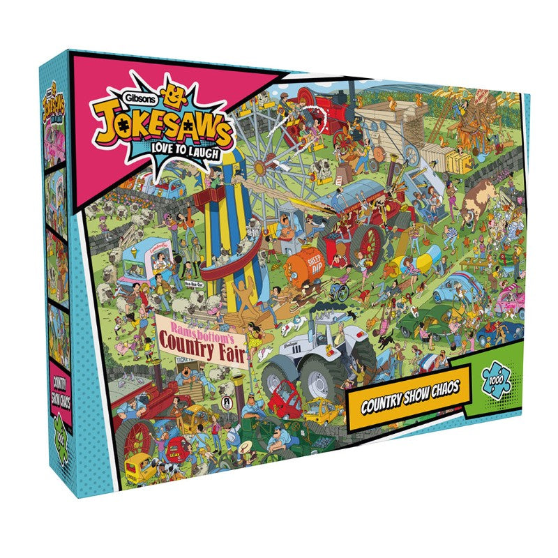 Jigsaw Puzzle - GIBSONS JOKESAWS COUNTRY SHOW CHAOS (1000PC)