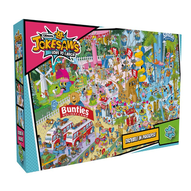 Jigsaw Puzzle - GIBSONS JOKESAWS TROUBLE IN PARADISE (1000PC)