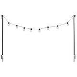 Table Clamp w/ Solar Lights - Black (220cm)